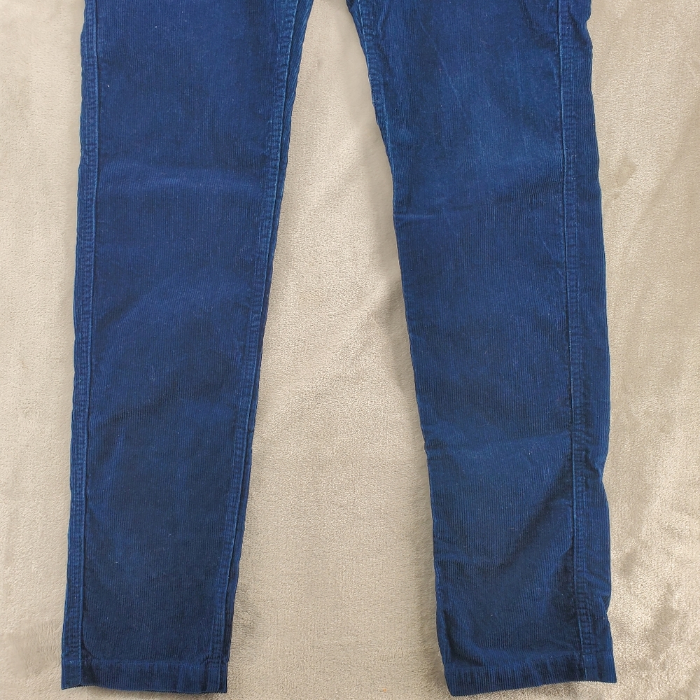 Taylor Stitch Corduroy Pants Mens 28 Blue Slim Fit Button Fly Chore Utility - Picture 2 of 9